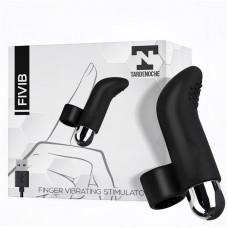 Fivib Estimulador de Dedo USB Silicona Negro