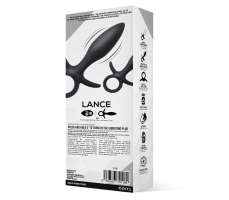 Lance Plug Anal Control Remoto Silicona Liquida USB
