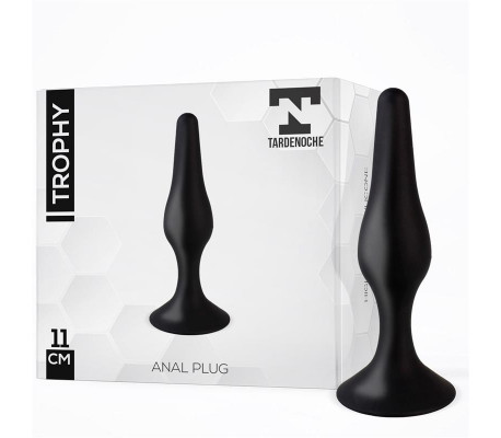 Trophy Plug Anal 11 cm Silicona Negro