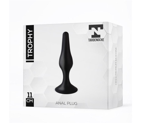 Trophy Plug Anal 11 cm Silicona Negro