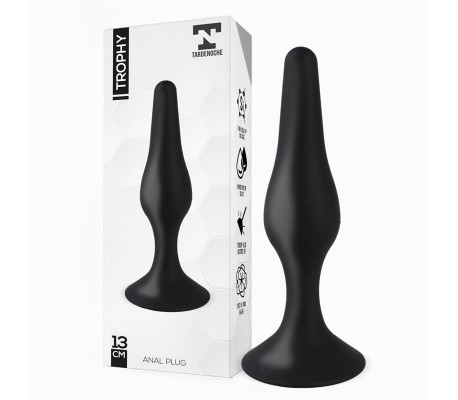 Trophy Plug Anal 13 cm Silicona Negro