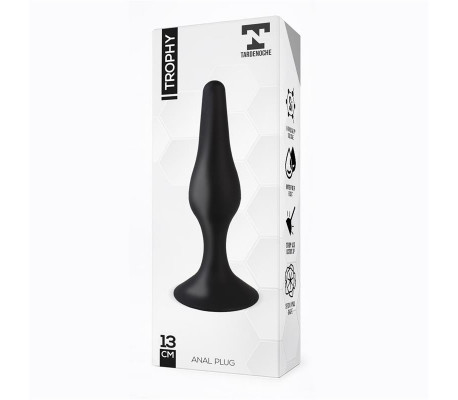 Trophy Plug Anal 13 cm Silicona Negro