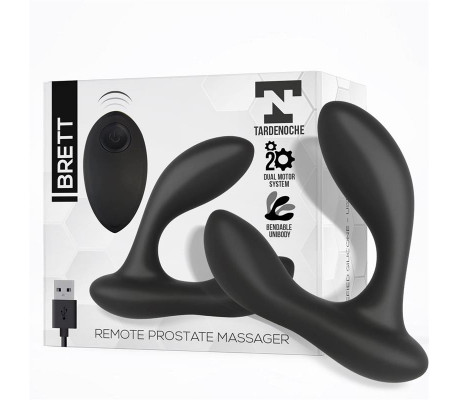 Brett Masajeador Prostático Control Remoto USB Silicona Líquida