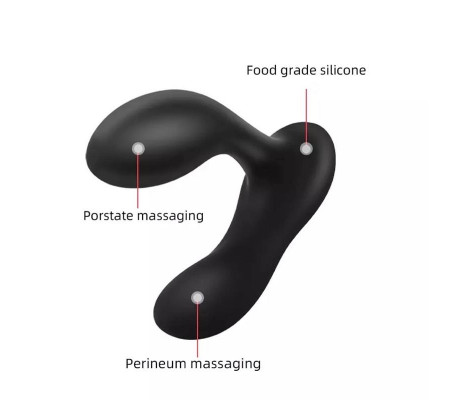 Brett Masajeador Prostático Control Remoto USB Silicona Líquida