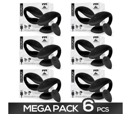 Pack de 6 Couply Juguete para Parejas con Control Remoto Unibody Silicona Líquida