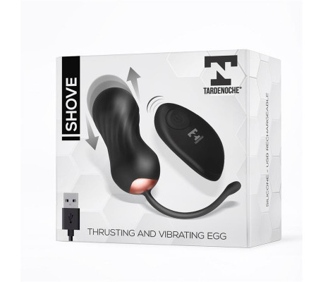 Shove Huevo con Movimiento Thrusting y Vibrador con Control Remoto