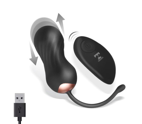 Shove Huevo con Movimiento Thrusting y Vibrador con Control Remoto