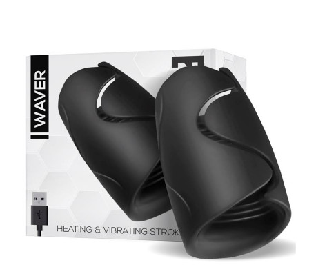Waver Masturbador Masculino Función Calor y Vibración Flexible USB Silicona