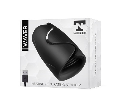 Waver Masturbador Masculino Función Calor y Vibración Flexible USB Silicona