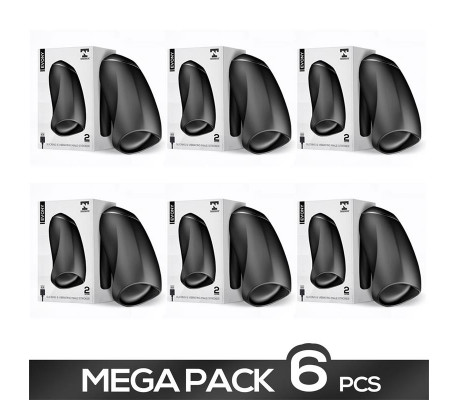 Pack de 6 Evony Masturbador Masculino Sexo Oral Succión y Vibracion 2 Motores