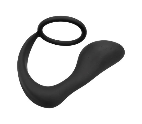 Randal Plug Anal con Anillo para el Pene Silicona Negro