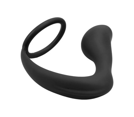 Randal Plug Anal con Anillo para el Pene Silicona Negro
