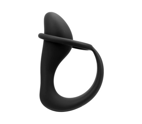 Randal Plug Anal con Anillo para el Pene Silicona Negro