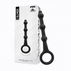 Elmer Plug Anal con Aro de Fácil Extracción Silicona Negro