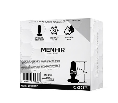 Menhir Plug Anal Silicona Negro