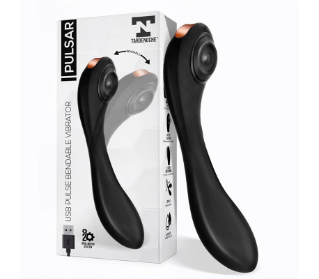 Pulsar Vibrador con Pulsación y Esqueleto Articulado Silicona USB