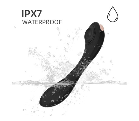 Pulsar Vibrador con Pulsación y Esqueleto Articulado Silicona USB