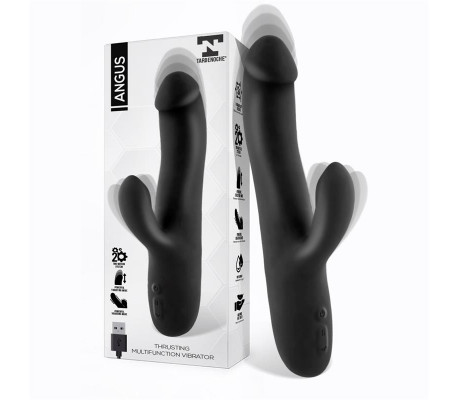 Angus Vibrador con Función de Movimiento Thrusting 2 Motores Silicona USB