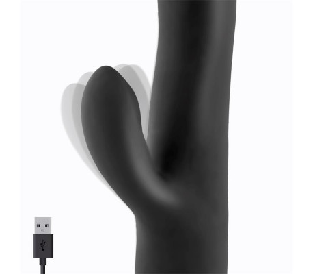 Angus Vibrador con Función de Movimiento Thrusting 2 Motores Silicona USB
