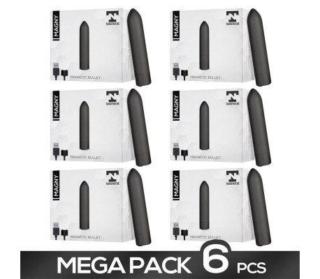 Pack 6 Magny Bala Vibradora Recargable USB Magnético