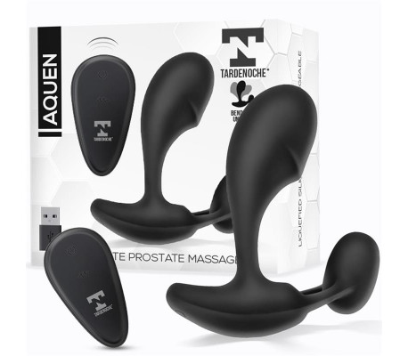 Aquen Estimulador Prostático y Perineo Control Remoto Silicona Líquida USB Magnético