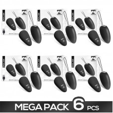 Pack de 6 Ralan Huevo Vibrador Control Remoto