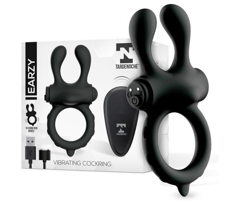 Earzy Anillo Vibrador con Control Remoto USB Magnético Silicona