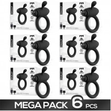 Pack de 6 Dully Anillo Vibrador con USB Magnético Silicona