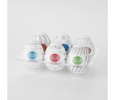Pack de 6 Huevos Tenga Egg Standard Package