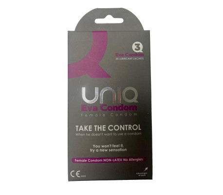 Eva Female Preservativos Femeninos sin Látex 3 Unidades