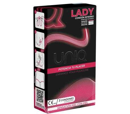 Preservativos Femeninos sin Látex 3 Unidades Lady Female