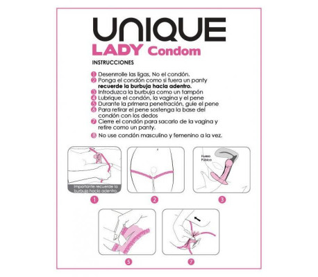 Preservativos Femeninos sin Látex 3 Unidades Lady Female