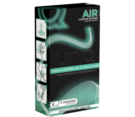Preservativos Femeninos Air Female sin Látex 3 Unidades