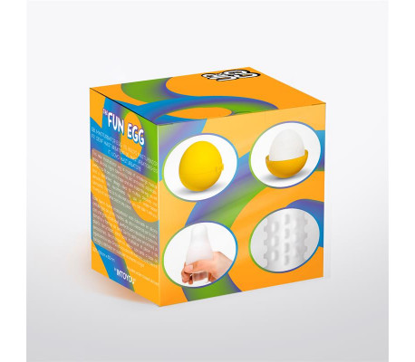 Grovy Huevo Masturbador Elástico Amarillo