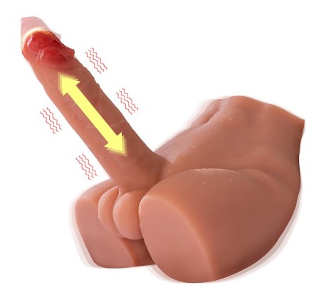 Peel Masturbador con Dildo y Ano Ass con Vibración y Thrusting