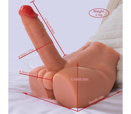 Peel Masturbador con Dildo y Ano Ass con Vibración y Thrusting