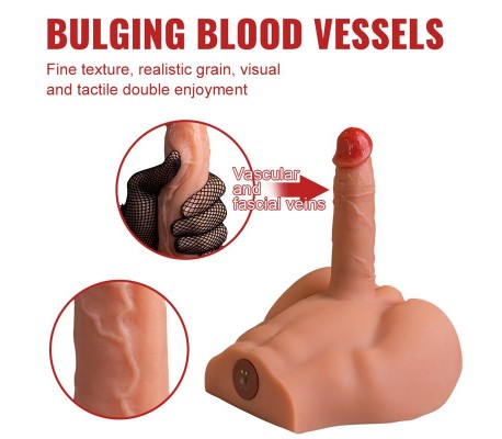Peel Masturbador con Dildo y Ano Ass con Vibración y Thrusting