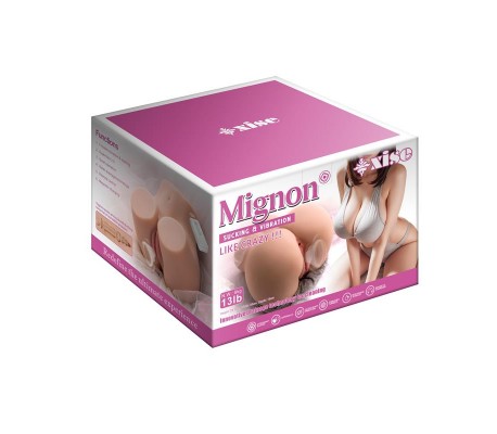 Masturbador Torso Mignon con Vibración y Sucking 6.1 kg